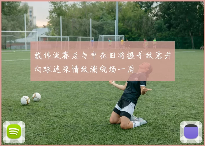 戴伟浚赛后与申花旧将握手致意并向球迷深情致谢绕场一周